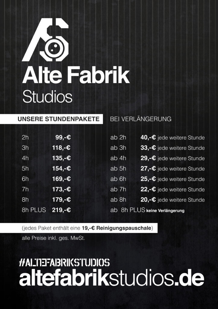 Mietstudio Altenburg Preise